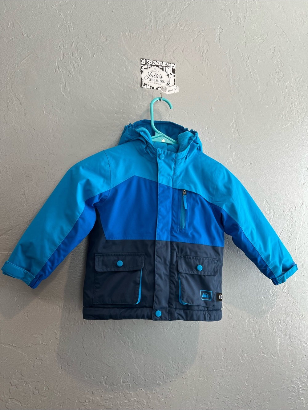 REI Kids' Bright Blue Puffer Jacket